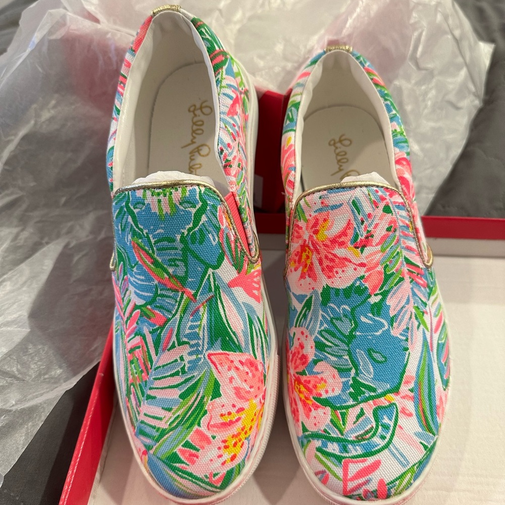 Lilly Pulitzer Multicolor Floral Slip-On Sneakers